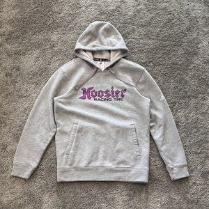 adidas Gray Hoodie with Purple Hoosier Racing Logo